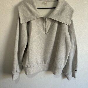 Calia Light Gray Zip-Up